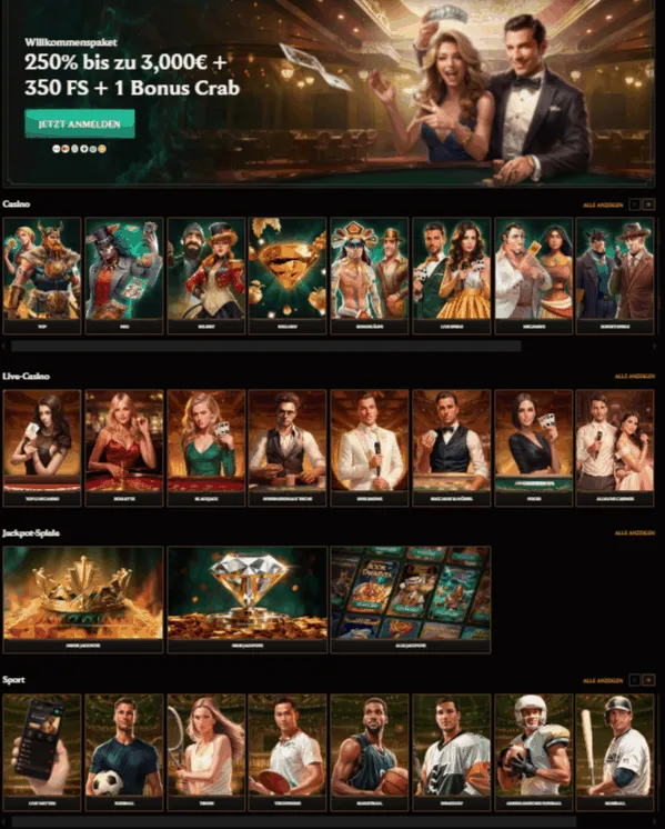 CrownPlay Casino Startseite CrownPlay Casino Banner